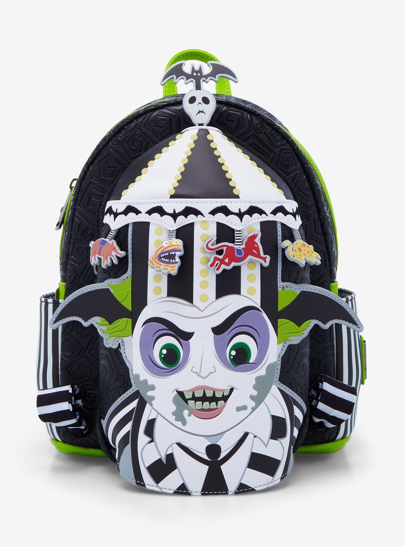 Loungefly Beetlejuice Carousel Glow-In-The-Dark Mini Backpack, , hi-res