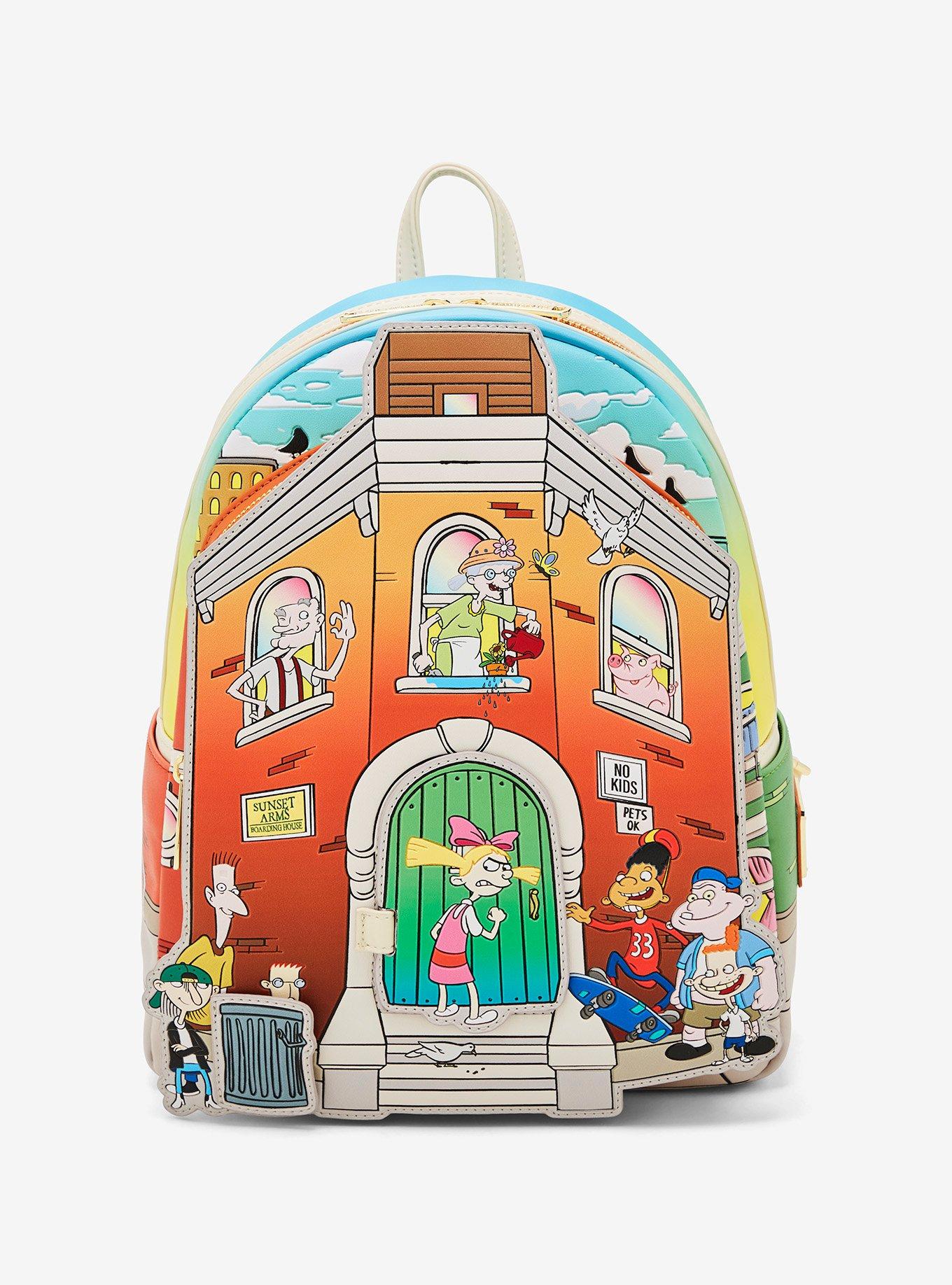 Loungefly Hey Arnold! Boarding House Magnetic Mini Backpack | Hot Topic