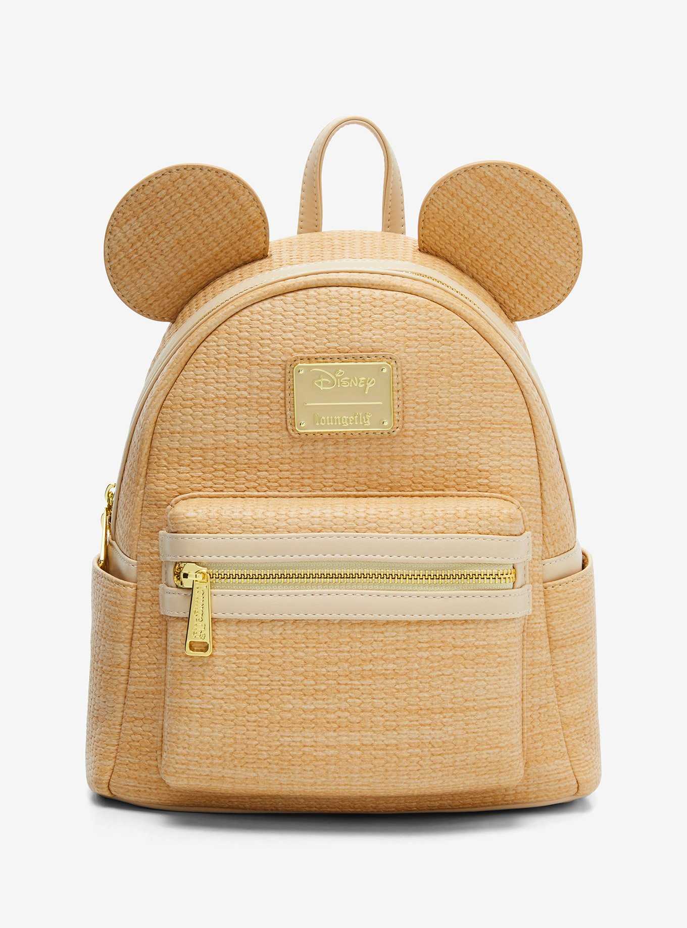 Loungefly Disney Mickey Mouse Straw Ears Mini Backpack, , hi-res