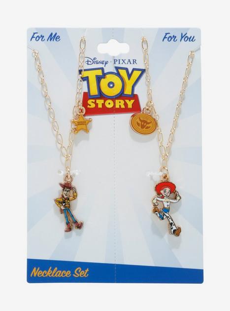 Disney Pixar Toy Story Woody Jessie Best Friend Necklace Set Hot Topic