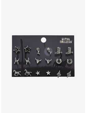 Social Collision Western Cowgirl Earring Set, , hi-res