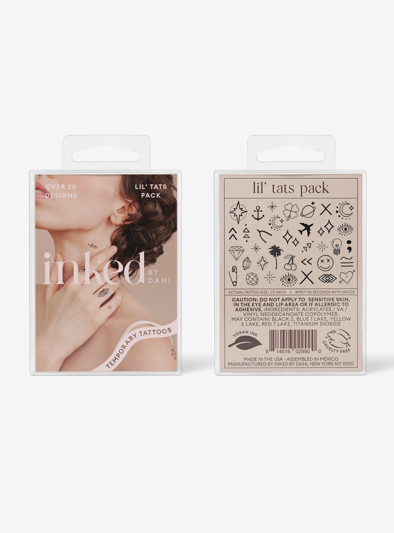 INKED By Dani Lil' Tats Temporary Tattoo Set, , hi-res