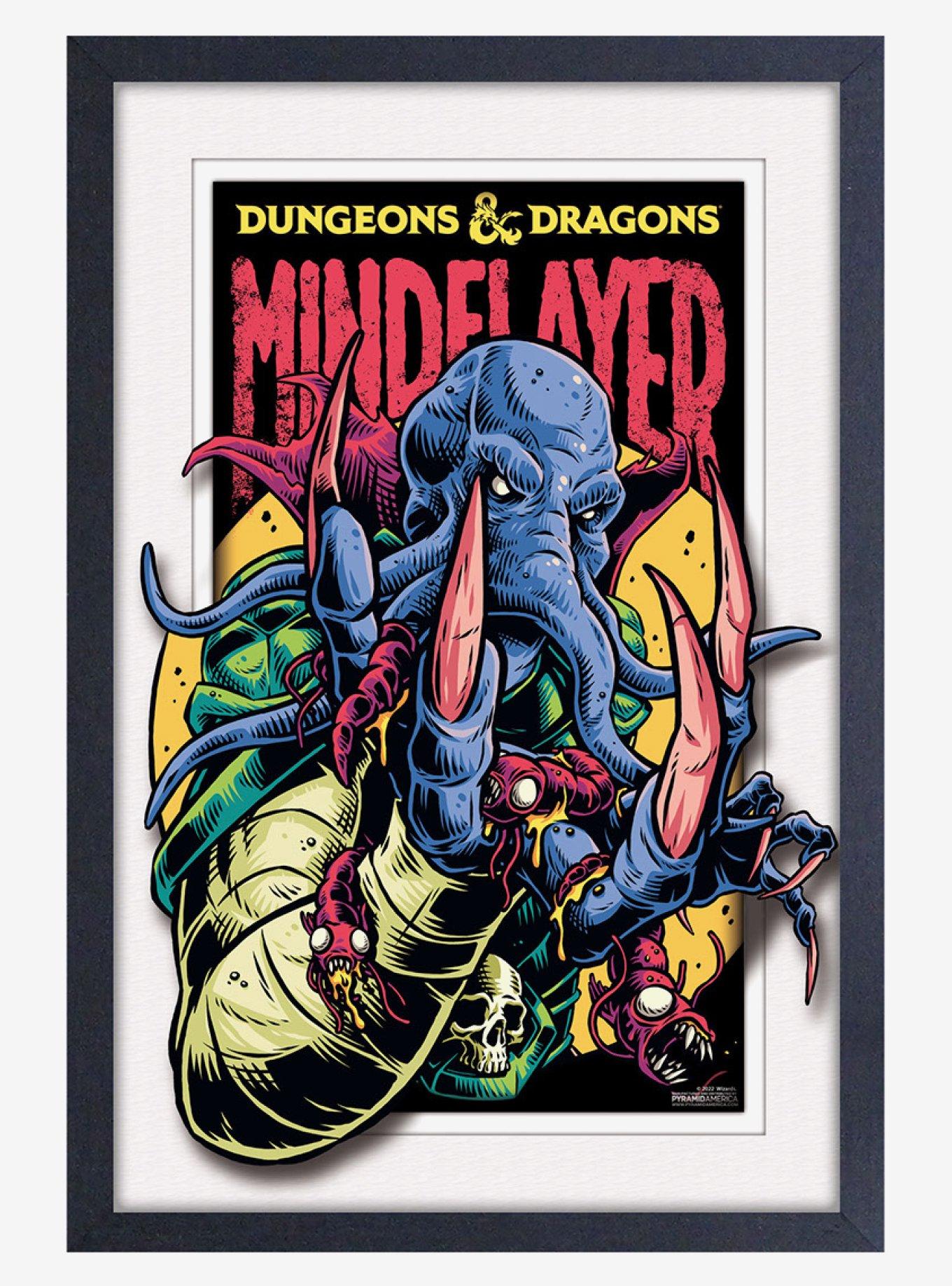 Dungeons & Dragons Mindflayer Faux Matte Under Plexiglass Framed Poster, , hi-res