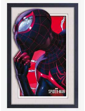 Marvel Spider-Man Miles Morales Suit Up Faux Matte Under Plexiglass Framed Poster, , hi-res
