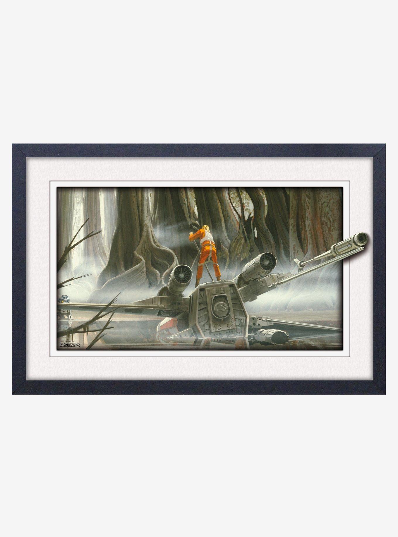 Star Wars Dagobah Faux Matte Under Plexiglass Framed Poster, , hi-res