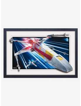 Star Wars X-Wing Faux Matte Under Plexiglass Framed Poster, , hi-res