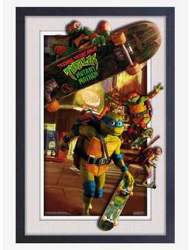 Teenage Mutant Ninja Turtles Turtle Power Faux Matte Under Plexiglass Framed Poster, , hi-res