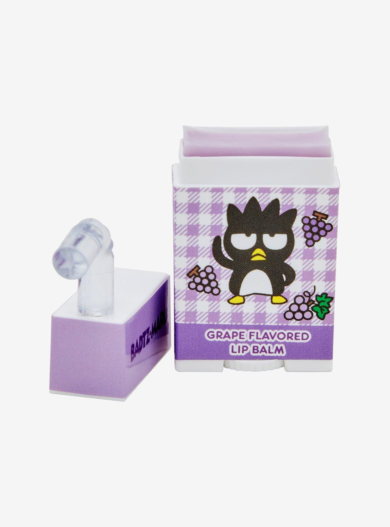 Sanrio Badtz-Maru Juice Box Grape Flavored Lip Balm &mdash; BoxLunch Exclusive, , hi-res