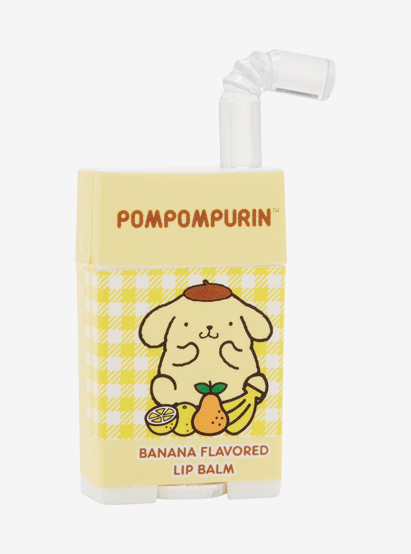 Sanrio Pompompurin Banana Flavored Juice Box Lip Balm &mdash; BoxLunch Exclusive, , hi-res