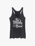 Disney Beauty and the Beast Belle and Adam Womens Tank Top, BLK HTR, hi-res