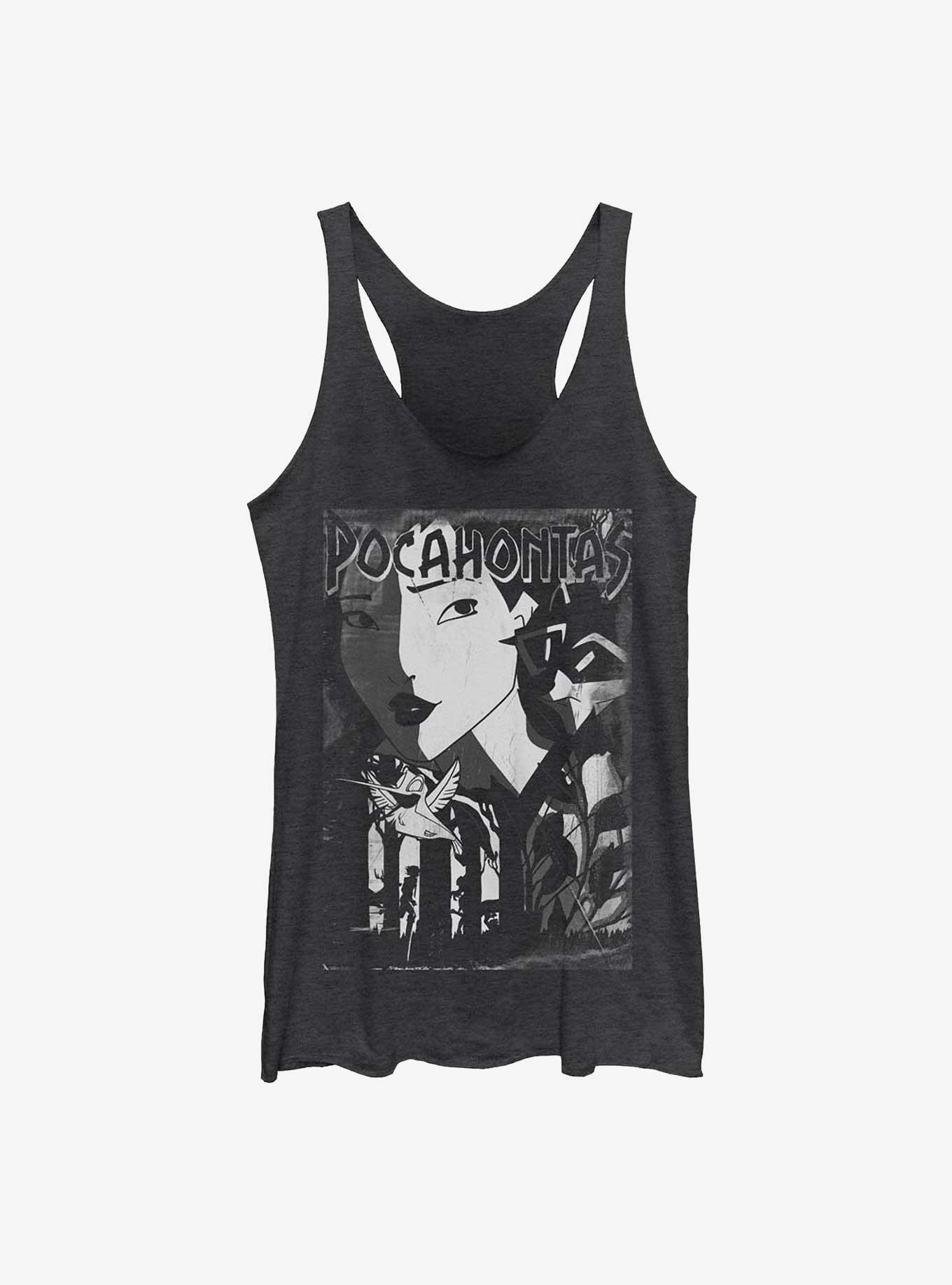 Disney Pocahontas Flit & Meeko Poster Womens Tank Top, BLK HTR, hi-res