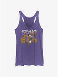 Disney Beauty and the Beast Beast Triangle Womens Tank Top, PUR HTR, hi-res