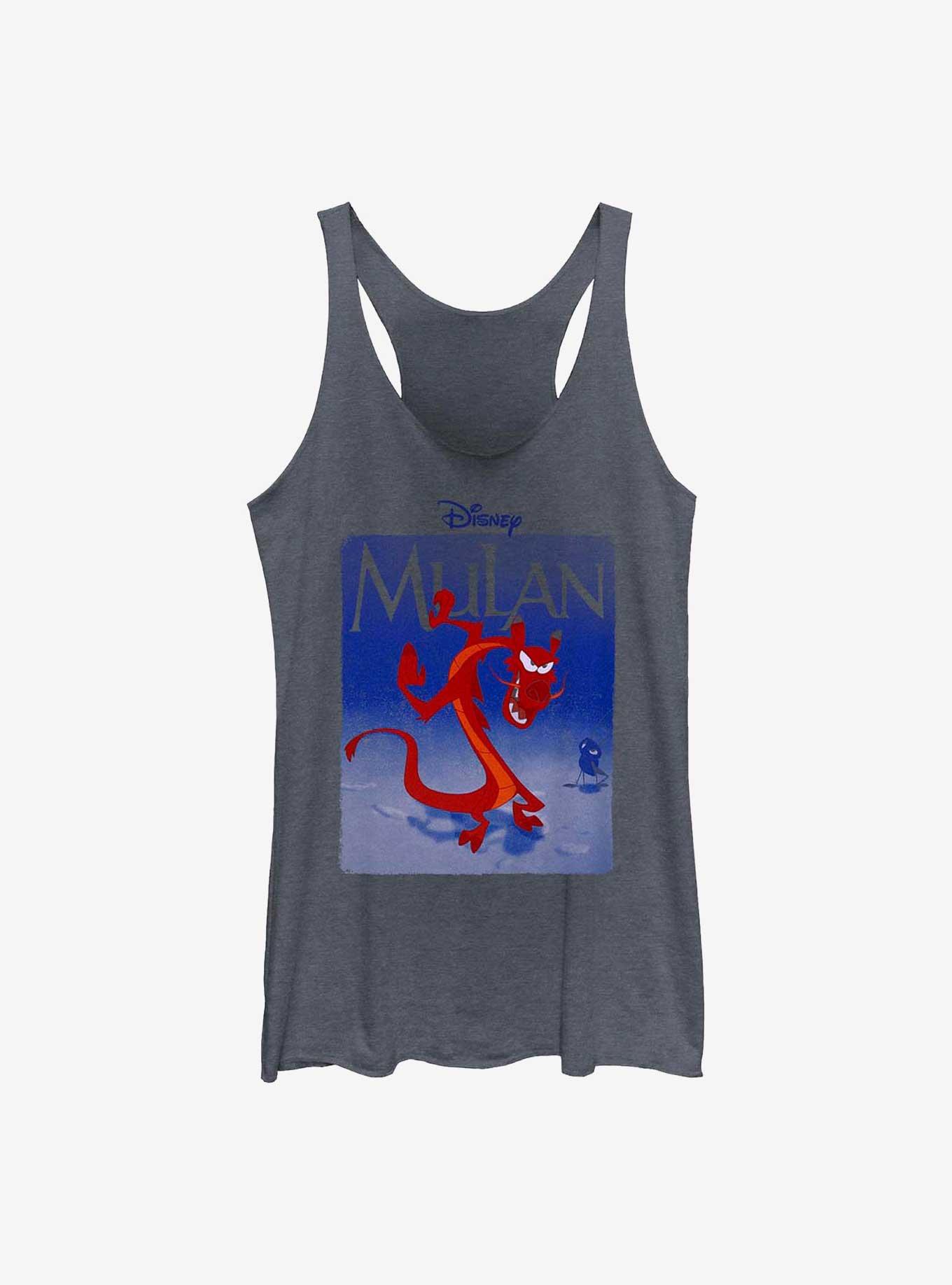 Disney Mulan Mushu Madness Womens Tank Top, NAVY HTR, hi-res