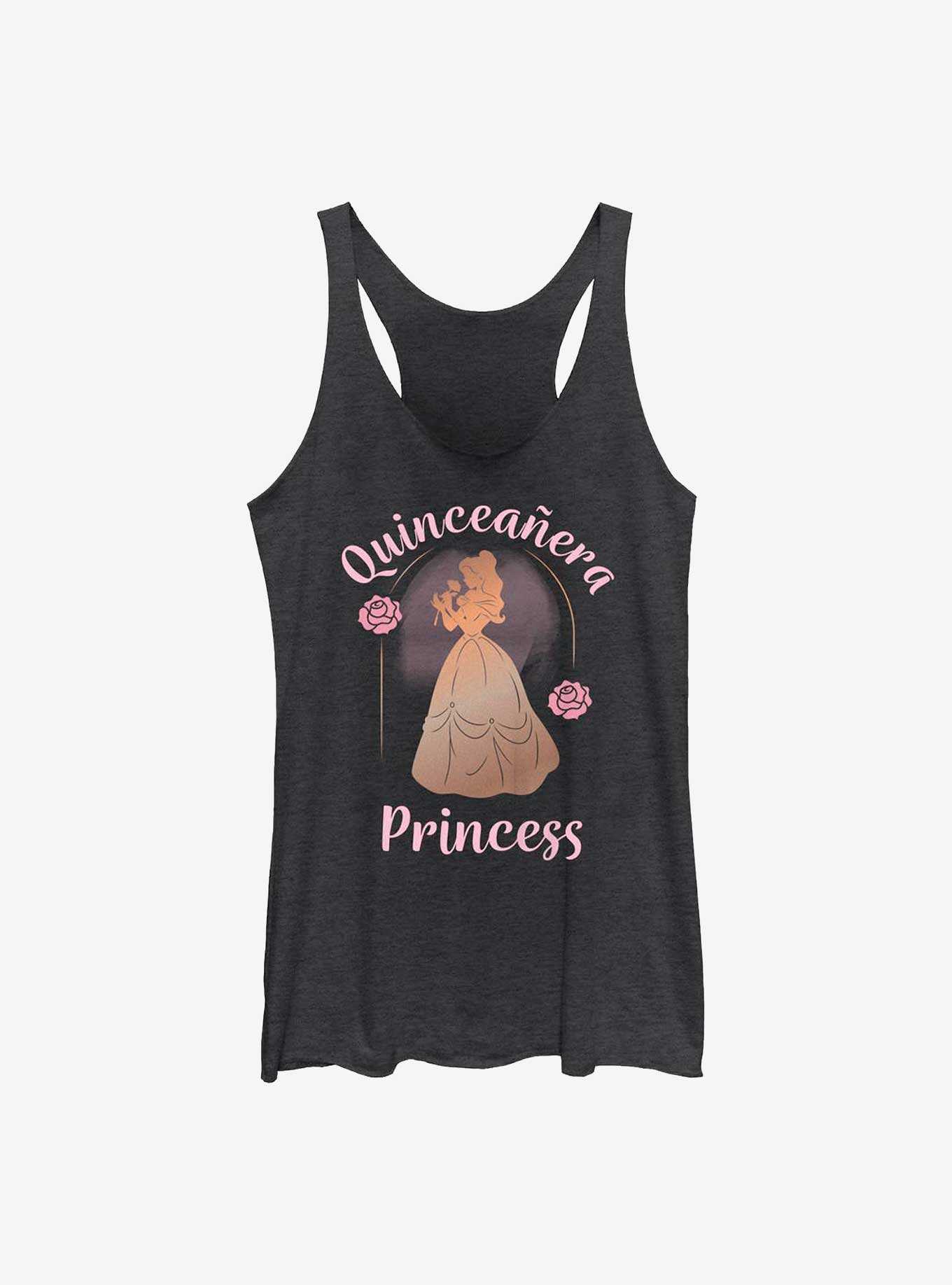 Disney Beauty and the Beast Birthday Quinceanera Princess Belle Womens Tank Top, , hi-res