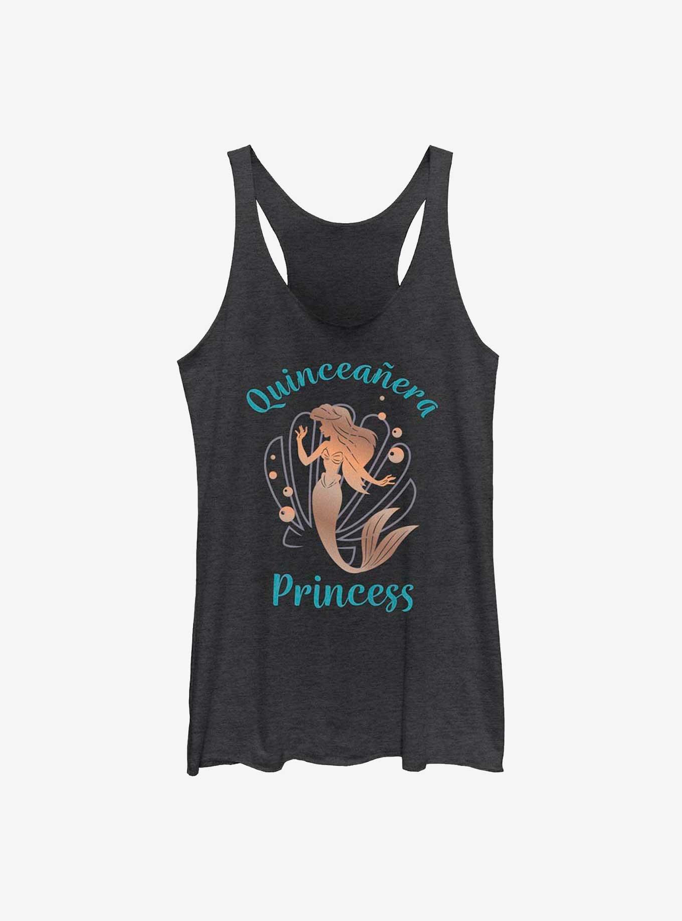 Disney The Little Mermaid Birthday Quinceanera Princess Ariel Womens Tank Top, , hi-res