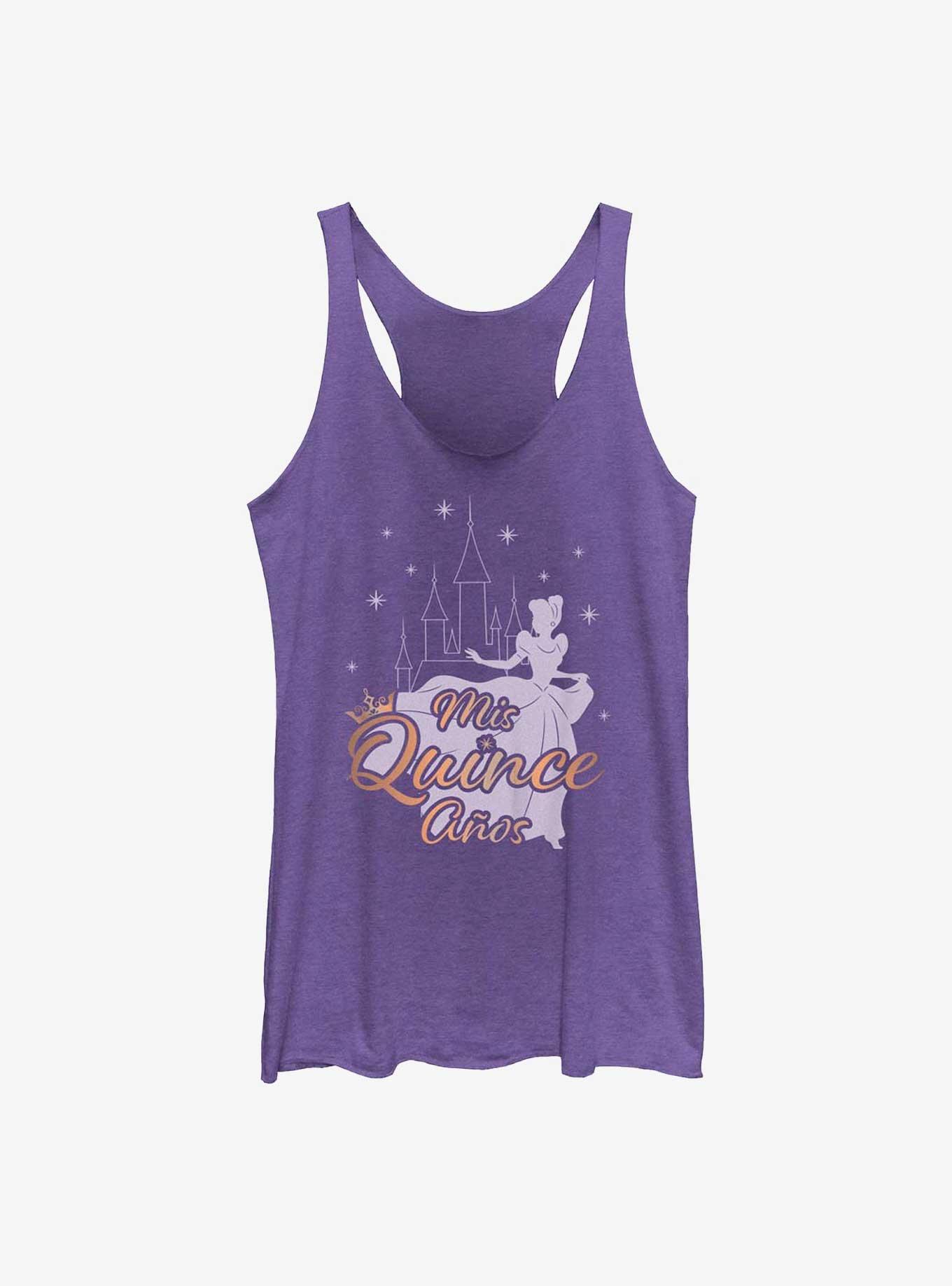 Disney Princess My Fifteenth Birthday Cinderella Womens Tank Top, PUR HTR, hi-res