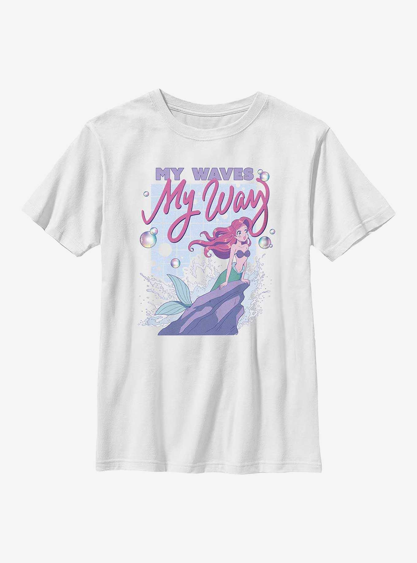 Disney The Little Mermaid My Waves My Way Youth T-Shirt, , hi-res
