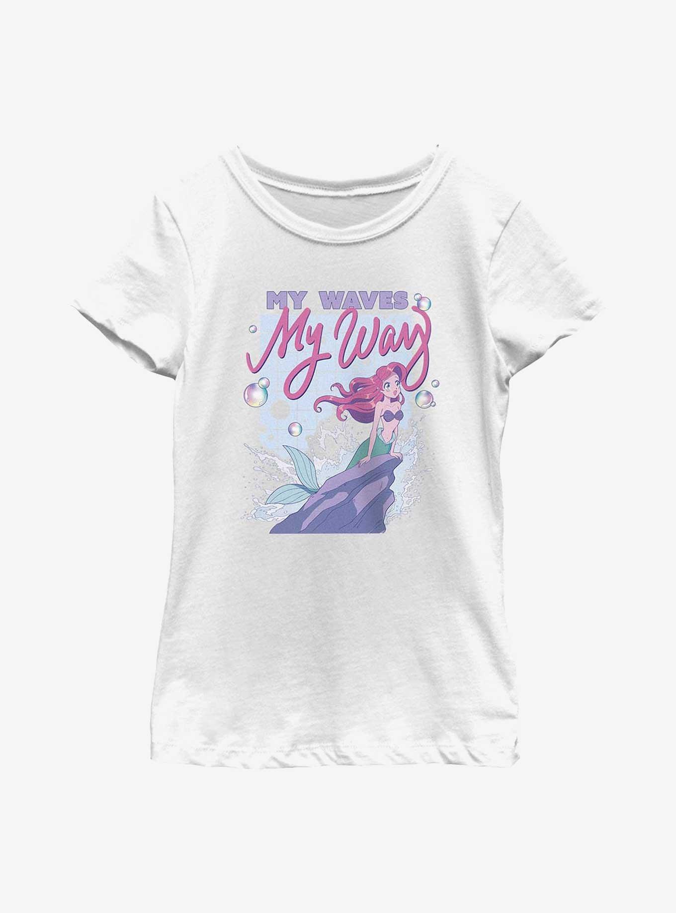 Disney The Little Mermaid My Waves My Way Youth Girls T-Shirt, , hi-res