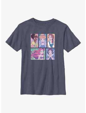 Disney Snow White and the Seven Dwarfs Anime Style Princess Panels Youth T-Shirt, , hi-res