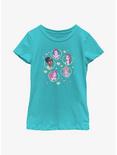 Disney The Princess and the Frog Hearts And Princesses Youth Girls T-Shirt, TAHI BLUE, hi-res