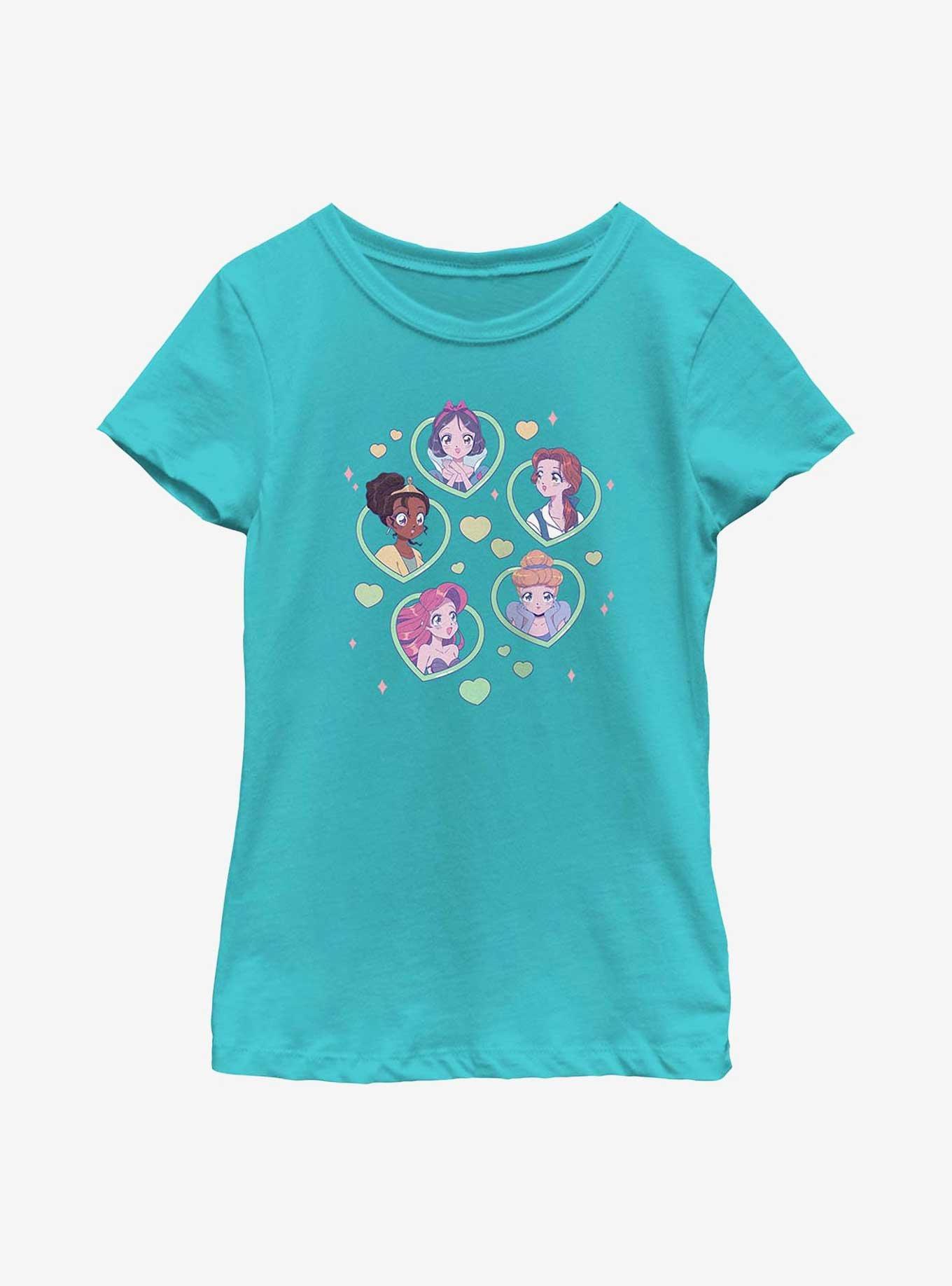 Disney The Princess and the Frog Hearts And Princesses Youth Girls T-Shirt, , hi-res