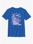 Disney Cinderella Anime Style Princess Slipper Youth T-Shirt, ROYAL, hi-res