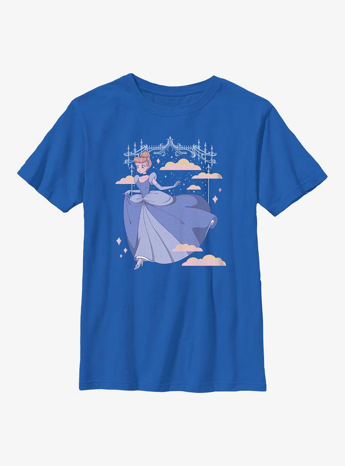 Disney Cinderella Anime Style Princess Slipper Youth T-Shirt, , hi-res