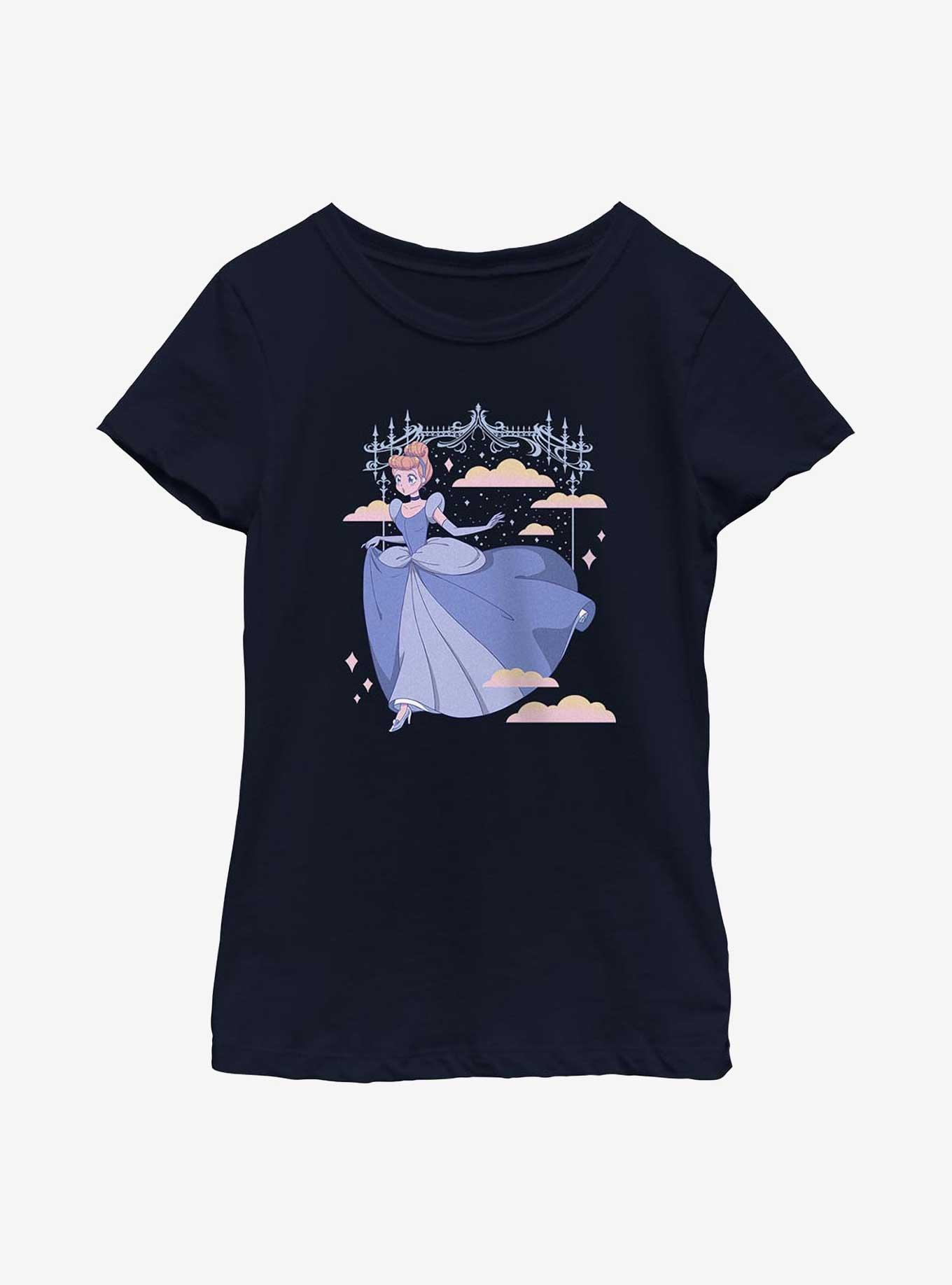 Disney Cinderella Anime Style Princess Slipper Youth Girls T-Shirt, , hi-res
