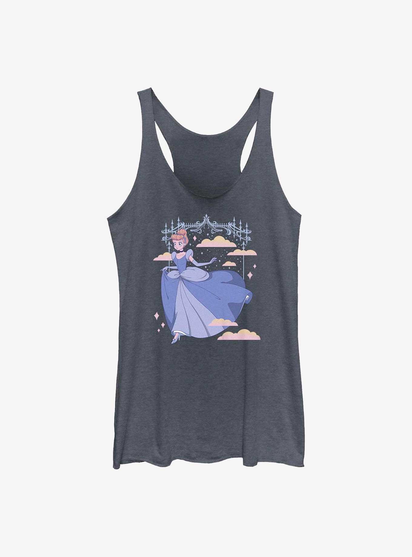 Disney Cinderella Anime Style Princess Slipper Womens Tank Top, , hi-res