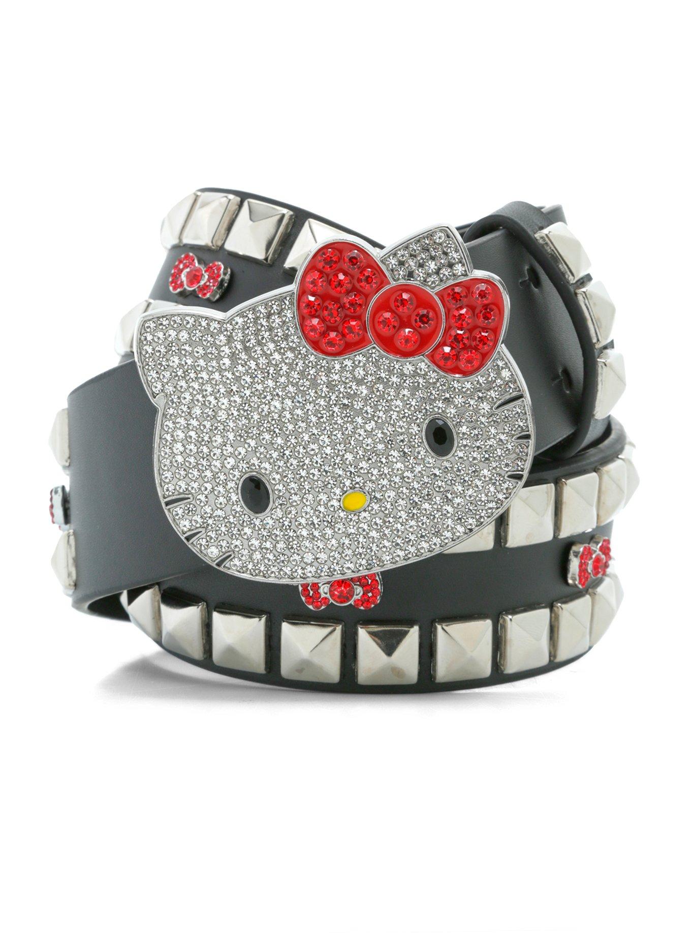 Hello Kitty Bling Pyramid Stud Belt, MULTI, hi-res