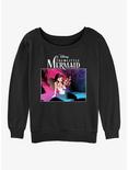 Disney The Little Mermaid New Wave Ariel Womens Slouchy Sweatshirt, BLACK, hi-res