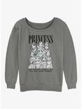 Disney Princess Princess Portrait Womens Slouchy Sweatshirt, GRAY HTR, hi-res