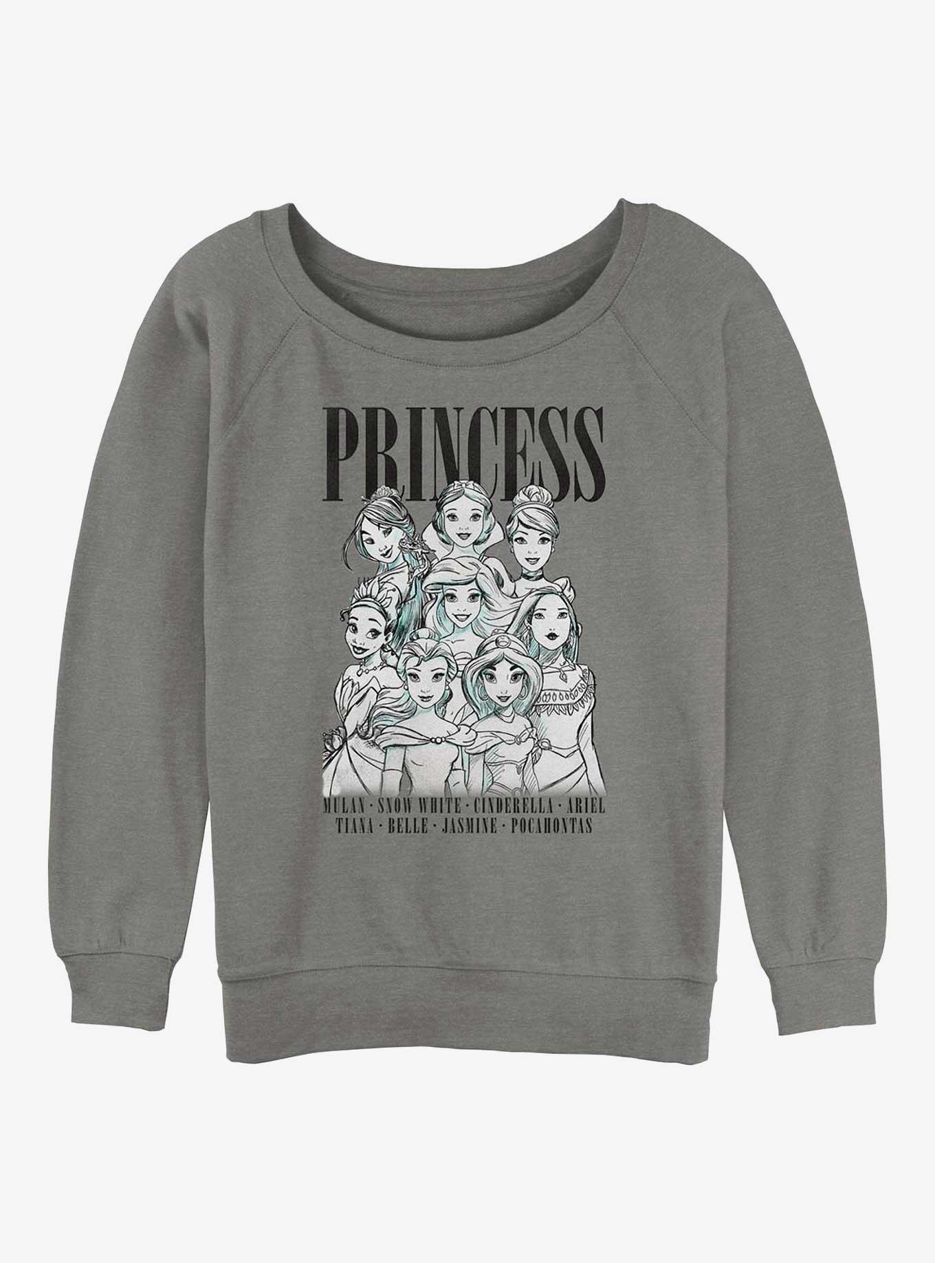 Disney Princess Princess Portrait Womens Slouchy Sweatshirt, , hi-res