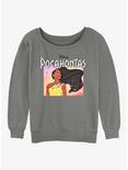 Disney Pocahontas New Wave Pocahontas Womens Slouchy Sweatshirt, GRAY HTR, hi-res