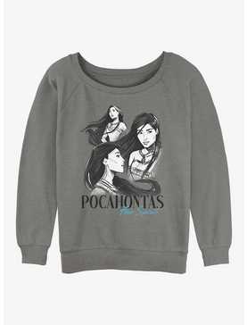 Disney Pocahontas Photo Collage Womens Slouchy Sweatshirt, , hi-res