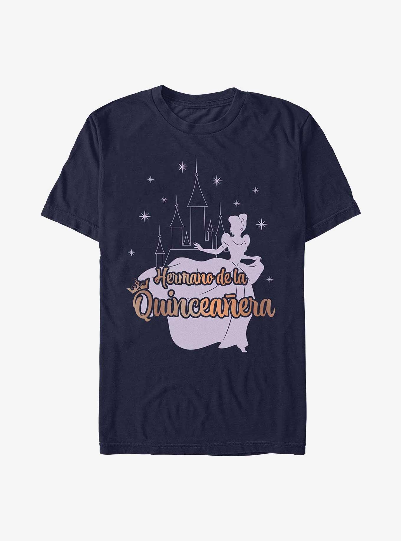 Disney Princess Cinderella Birthday Quinceanera Brother T-Shirt, NAVY, hi-res