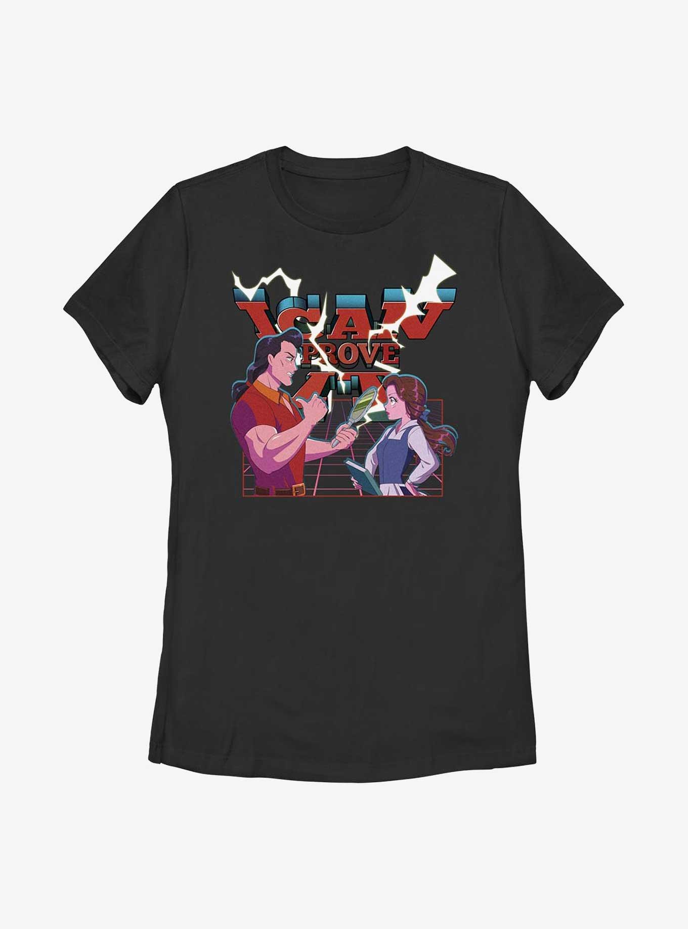 Disney Beauty and the Beast Anime Style Belle and Gaston I Can Prove It Womens T-Shirt, , hi-res