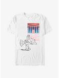 Disney Beauty and the Beast Ballroom Dance Sketch T-Shirt, WHITE, hi-res