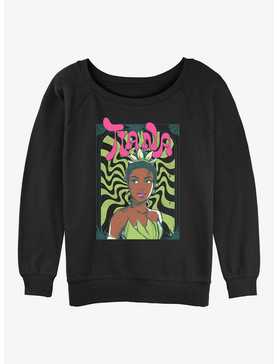 Disney The Princess and the Frog Groovy Tiana Womens Slouchy Sweatshirt, , hi-res