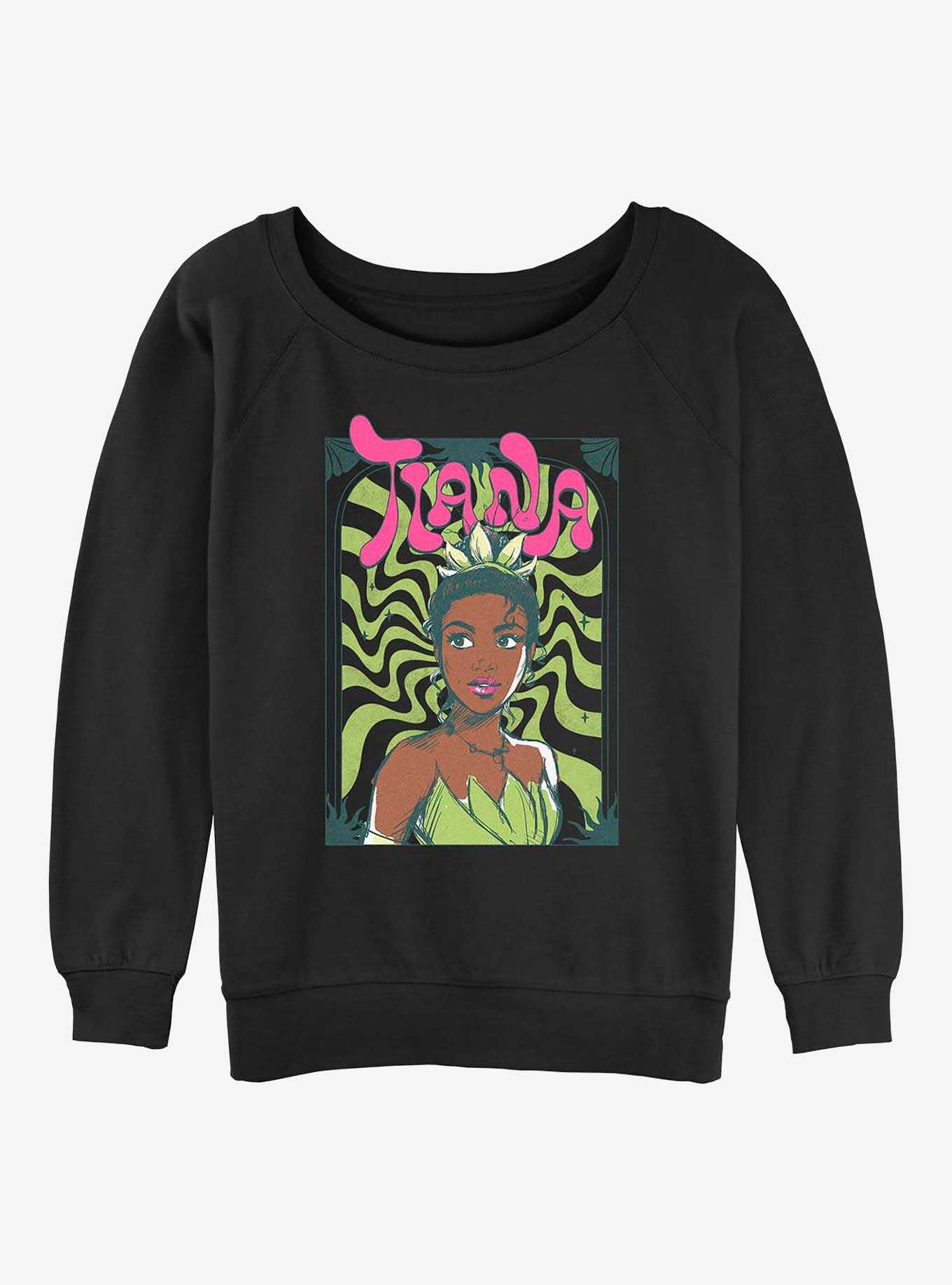 Disney The Princess and the Frog Groovy Tiana Womens Slouchy Sweatshirt, , hi-res