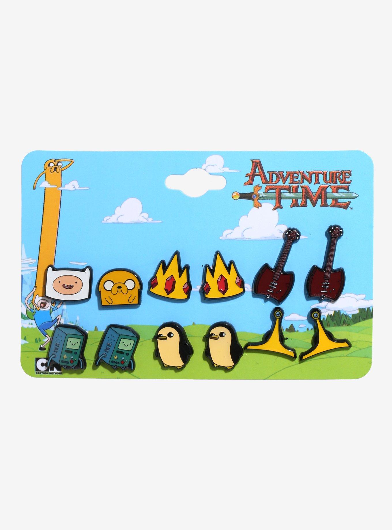 Adventure Time Character Stud Earring Set, , hi-res