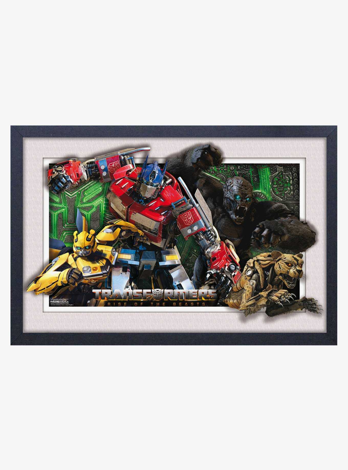 Transformers Optimus Faux Matte Under Plexiglass Framed Poster, , hi-res
