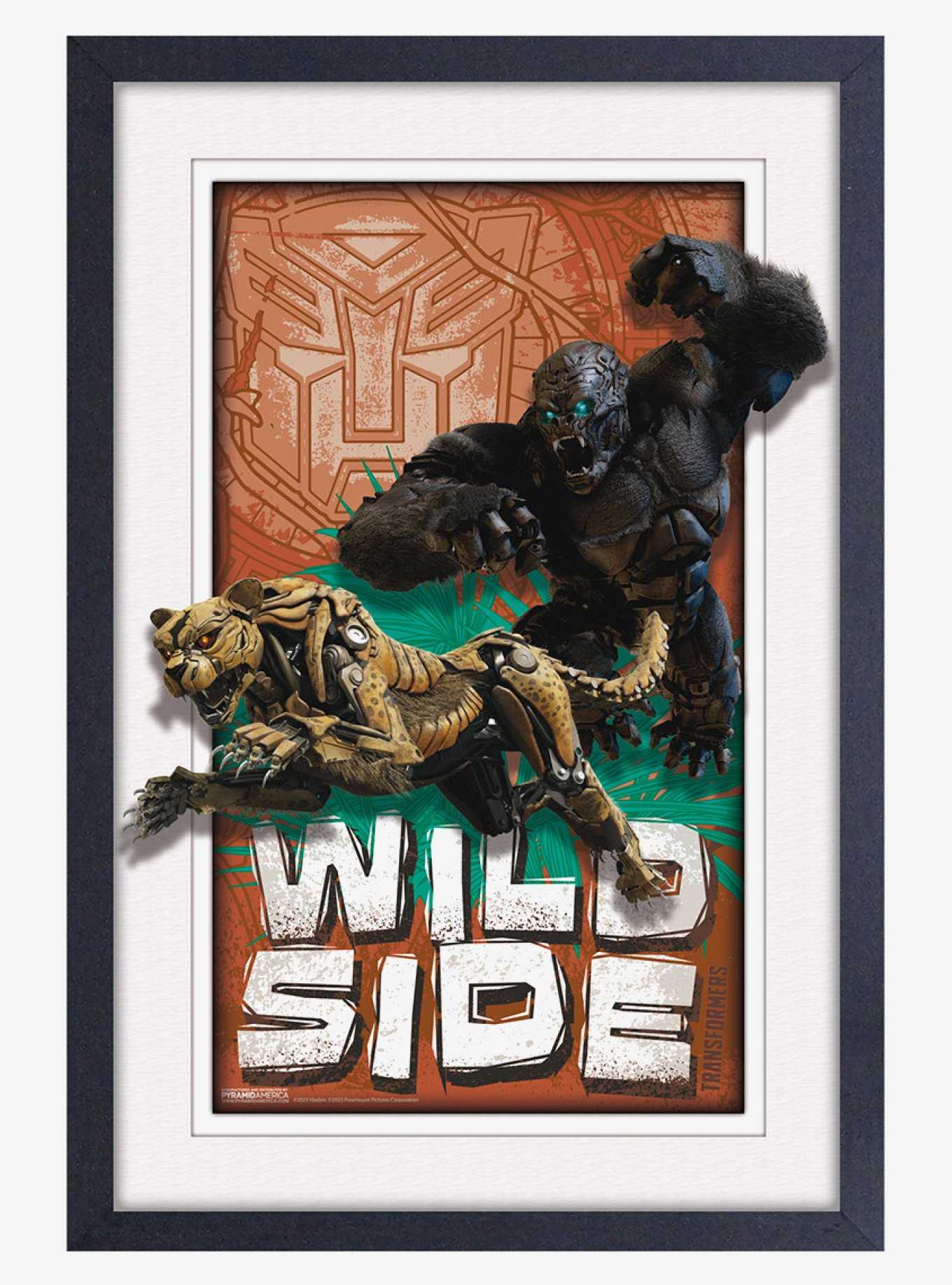 Transformers Wild Side Faux Matte Under Plexiglass Framed Poster, , hi-res