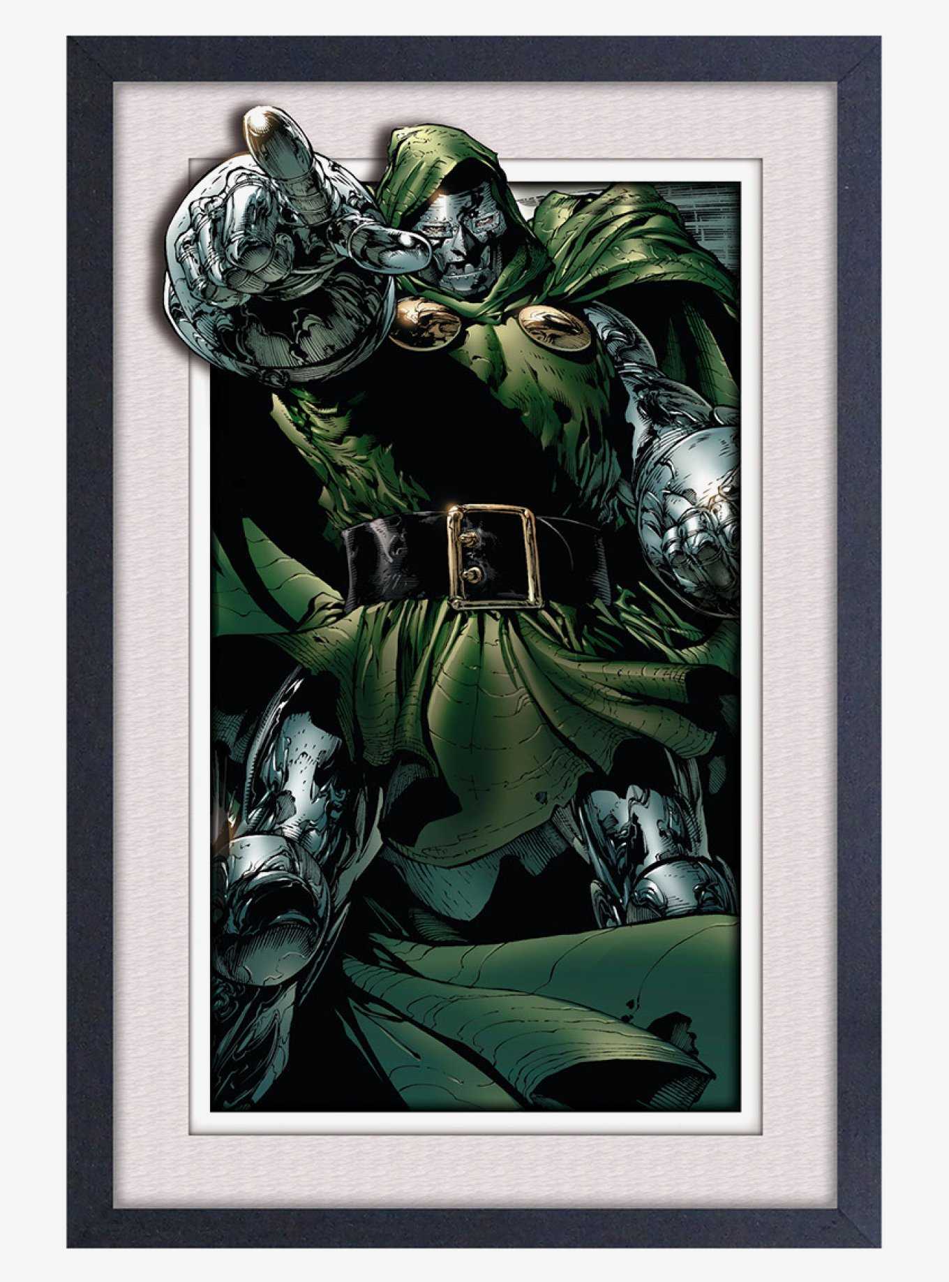 Marvel Doctor Doom Rule Faux Matte Under Plexiglass Framed Poster, , hi-res