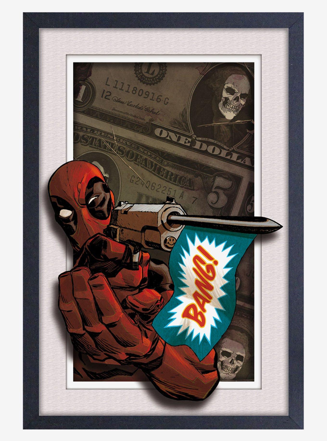 Marvel Deadpool Bang! Faux Matte Under Plexiglass Framed Poster, , hi-res