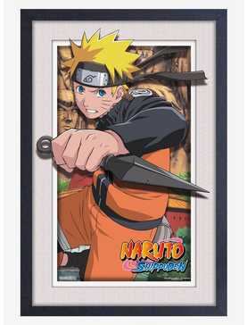 Naruto Shippuden Defending Faux Matte Under Plexiglass Framed Poster, , hi-res