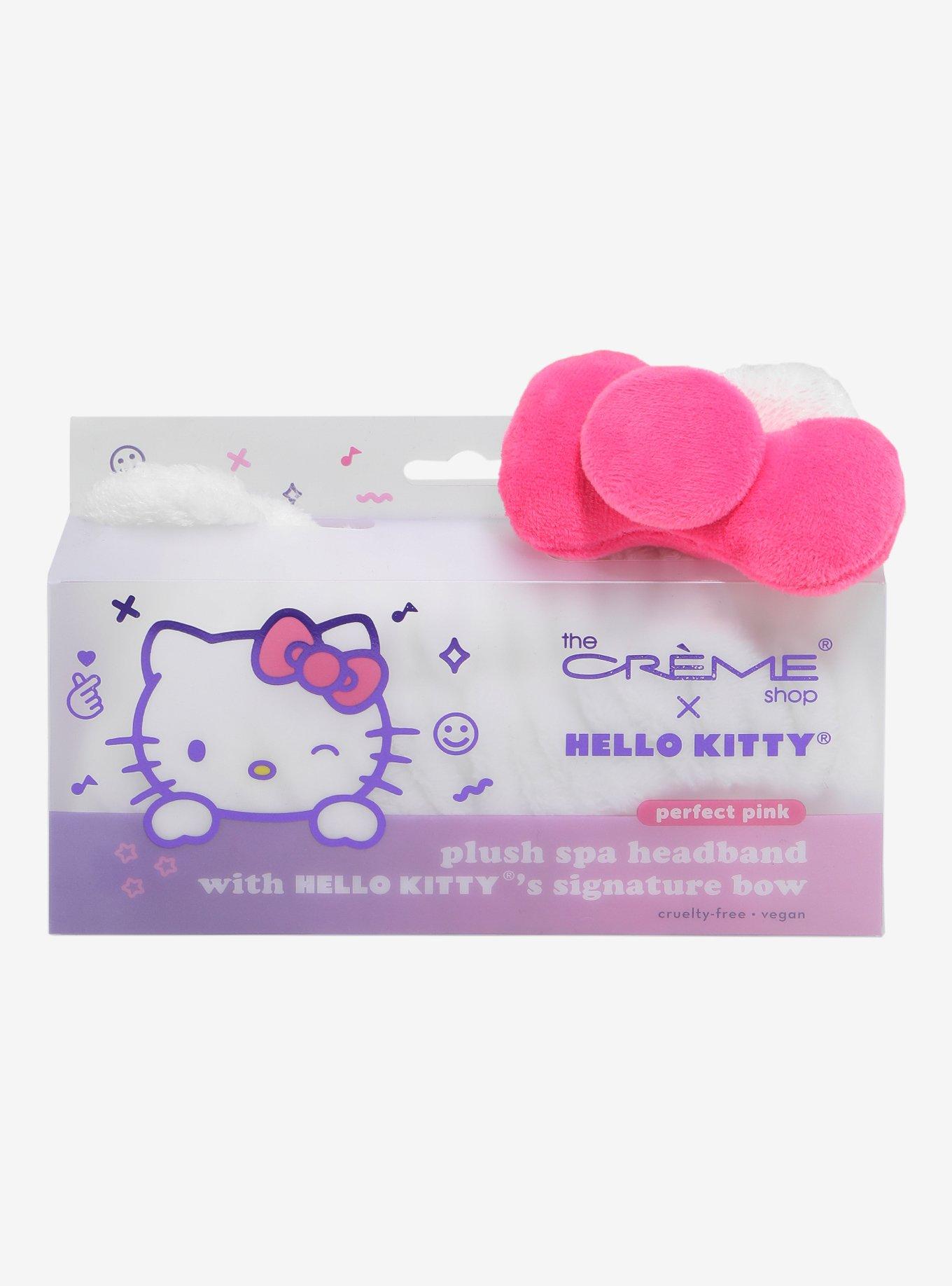 The Creme Shop Hello Kitty Perfect Pink Plush Spa Headband, , hi-res