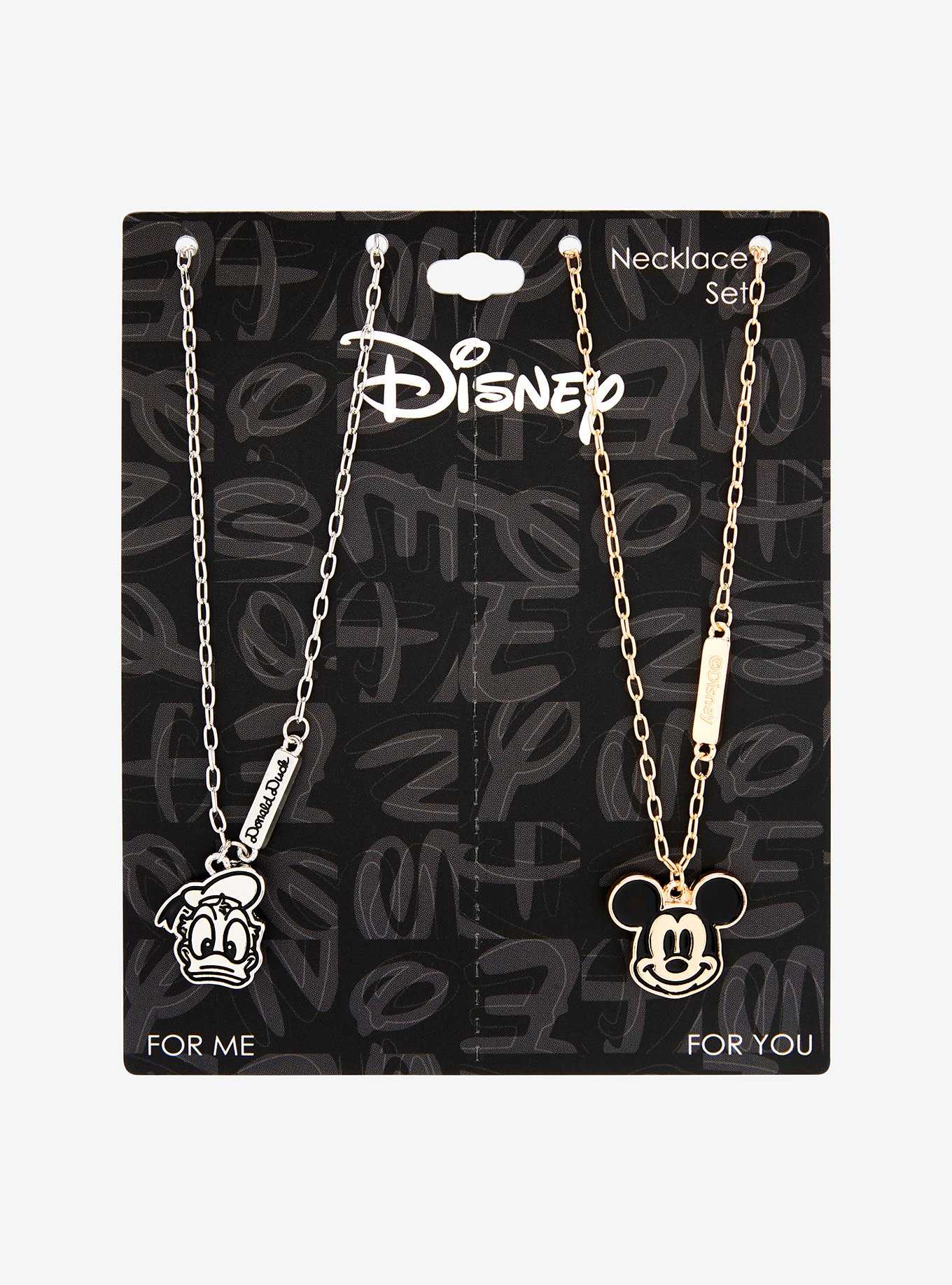 Disney Donald Duck & Mickey Mouse Bestie Necklace Set - BoxLunch Exclusive, , hi-res
