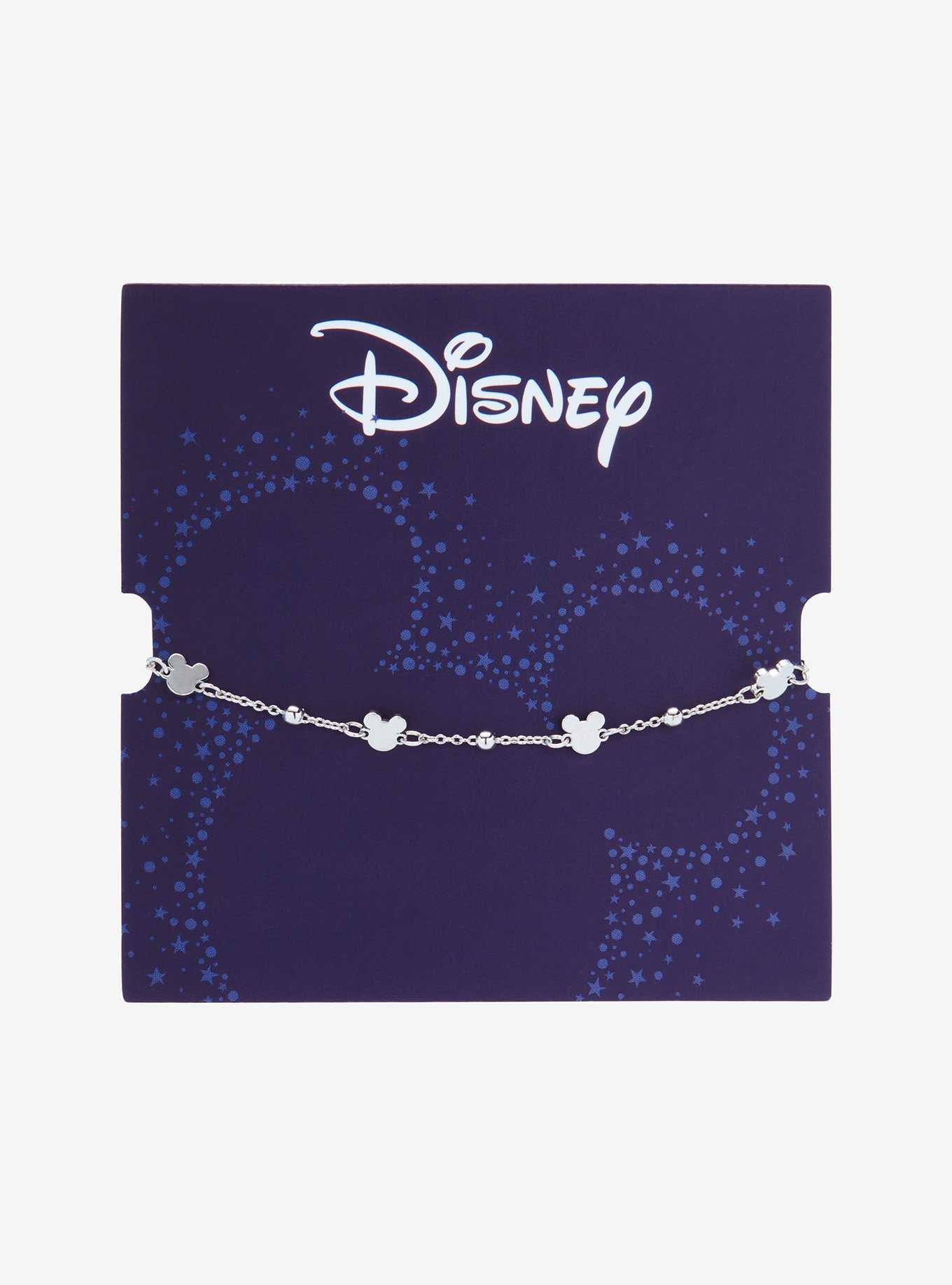 Disney Mickey Mouse Silhouettes Silver Bracelet - BoxLunch Exclusive, , hi-res