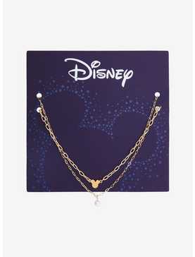 Disney Mickey Mouse Pearl Layered Necklace - BoxLunch Exclusive, , hi-res